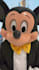 create a custom mickey mouse video message in full costume and voice