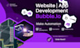 develop setup bubble saas bubble app bubble mvp make com zap as bubble developer