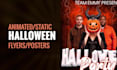 design and animate premium halloween event and party flyer