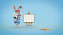 add your logo with rabbit paint board