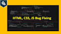 fix frontend bugs in HTML, CSS and javascript