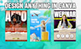 design stunning canva flyer or anything using canva