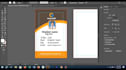 design professional employee id card and staff badge