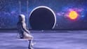 create realistic astronaut 3d artwork scene for your needs