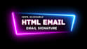 create clickable HTML email signature