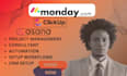setup custom monday CRM project management, monday automation and clickup