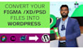 figma to wordpress expert, custom website