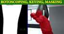 do professional vfx, rotoscoping keying and cleanup