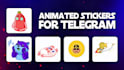design animated telegram sticker for your crypto project