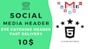 do email header and social media header for you
