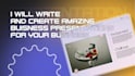 write content and make company profile presentation for your business
