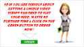 write a catchy 30 seconds audio or video script