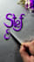 write your name or custom message in beautiful sand art