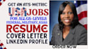 write standard federal, usajobs, and executive resume for any role, cover letter