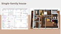 draw a 2d architectural floor plan