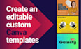 create editable custom canva templates