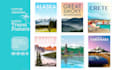 illustrate a cool vector graphic travel poster