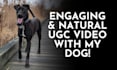 create an engaging ugc video with my dog