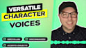 voice characters for animation and games