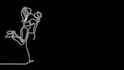 create a romantic valentines day line art animation