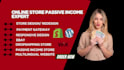 create a passive income ecommerce store on shopify, wix, or wordpress