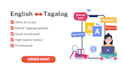 accurately translate english to tagalog vv, small files