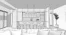 interior design with 3d rendering