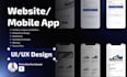 design mobile app or website ux ui in figma