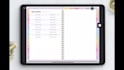 yearly etsy digital planner, hyperlinked budget planner spreadsheet, printable
