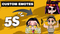 create cute chibi twitch emotes for streamers
