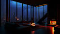 create cozy relaxing rain videos in a luxury apartment
