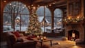 create cozy snowfall relaxation video