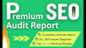provide expert SEO audit report, competitor website analysis, best se0 strategy