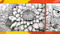 illustrate and create adult coloring book pages by midjourney ai