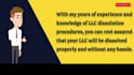 dissolve US llc or cancel corporation and close ein