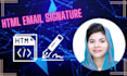 do HTML email signature, clickable HTML signature