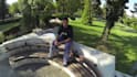 do parkour over 3 obstacles