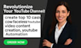 create top 10 cashcow faceless video content creation,youtube automation