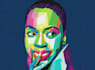 draw your portrait on wpap pop art style