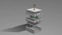 create mold design with plastic injection simulation