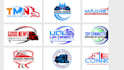 create transport, logistics, dispatching and trucking logo