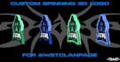 design a 3d spinning animation with your logo
