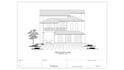 draw architectural elevation and section in auto cad