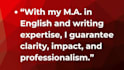 create a professional resume and cover letter