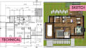 draw 2d floor plans, elevations and sections with render