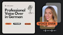 produce a german female voice over