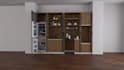 3d design bathroom, pantry, kitchen, closet 3d rendering