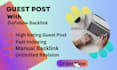 publish guest post  high authority dofollow backlinks sites