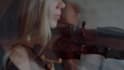 record violin solo, string parts, solo electric violin