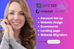 create a stunning onepage website builderall site123